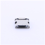 Micro-B 母座 臥貼 帶柱>USB連接器 > KH-MICRO5P-ZH