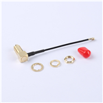 轉接線 11牙SMA彎母頭轉一代IPEX RG137黑色線——KH-SMAKW-IPEX-RG1.37-B60