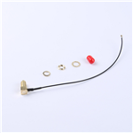 轉(zhuǎn)接線 11牙SMA彎母頭轉(zhuǎn)四代IPEX RG113黑色線——KH-SMAKW-IPEX4-RG1.13-B160