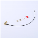 轉(zhuǎn)接線 11牙SMA彎母頭轉(zhuǎn)四代IPEX RG113黑色線——KH-SMAKW-IPEX4-RG1.13-B200