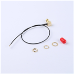 轉(zhuǎn)接線 11牙SMA彎母頭轉(zhuǎn)四代IPEX RG113黑色線——KH-SMAKW-IPEX4-RG1.13-B250