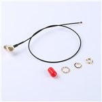 轉(zhuǎn)接線 11牙SMA彎母頭轉(zhuǎn)四代IPEX RG113黑色線——KH-SMAKW-IPEX4-RG1.13-B300