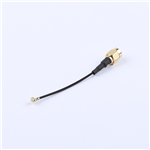 SMA公頭公針轉(zhuǎn)一代IPEX,RG1.37黑色線,線長(zhǎng)60mm——KH-SMAJ-IPEX-RG1.37-B60