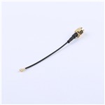 SMA公頭公針轉(zhuǎn)一代IPEX,RG1.37黑色線,線長(zhǎng)80mm——KH-SMAJ-IPEX-RG1.37-B80