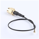 SMA公頭公針轉(zhuǎn)一代IPEX,RG1.37黑色線,線長(zhǎng)160mm——KH-SMAJ-IPEX-RG1.37-B160