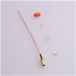 SMA鍍金外螺內孔，RG1.78線，L=150mm——KH-122-178SMA-150