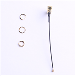 IPEX轉(zhuǎn)SMA鍍金彎頭，外螺內(nèi)孔，RG1.13黑色線材，L=60mm(4件套)——KH-IPEX-SMA-W-80