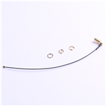 IPEX轉(zhuǎn)SMA鍍金彎頭，外螺內(nèi)孔，RG1.13黑色線材，L=180mm 4件套——KH-IPEX-SMA-W-180