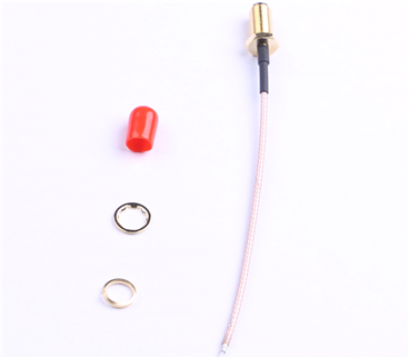 SMA鍍金外螺內孔，RG1.78線，L=100mm——KH-122-178SMA-100